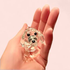 Crystal Glass Dog Figurine